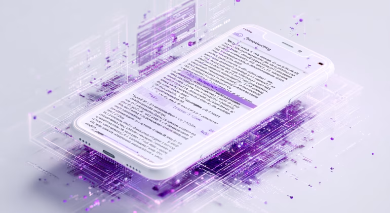 clean AI text on iPhone